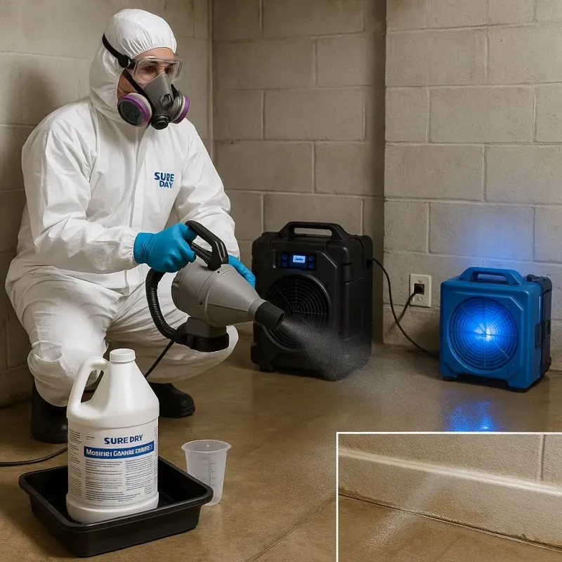 Sanitization and Odor Removal process in Justice, OK